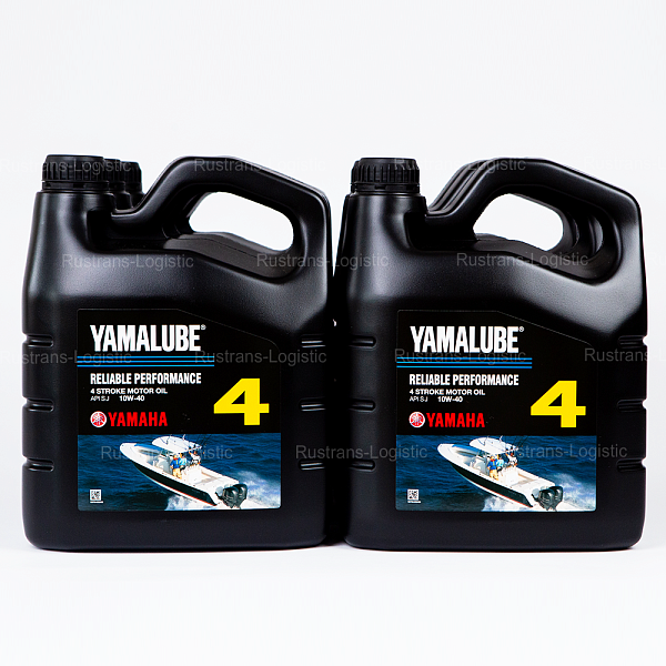 Моторное масло YAMALUBE 4Т SJ 10W-40, для 4-такт. лодочных моторов 4 Stroke, (Сингапур), (4л) 