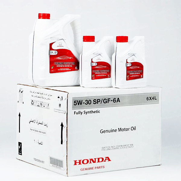 Моторное масло Honda SP 5W-30 / ILSAC GF-6A, для бенз. двигателей, (Дубай), (4л)